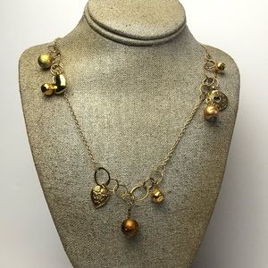 🐷 Gold Toned Charm Necklace